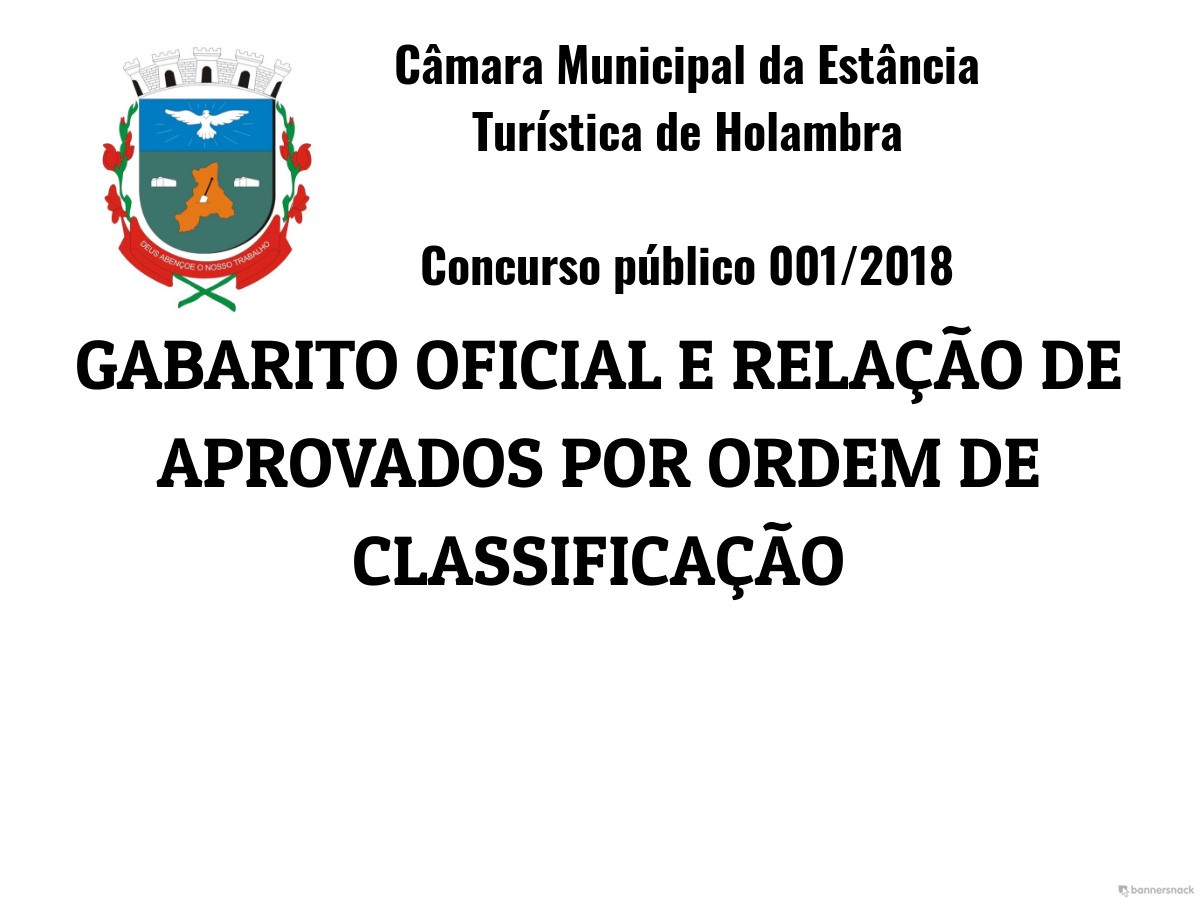 2018918_GABARITO OFICIAL E RELAÇÃO DE CLASSIFICADOS